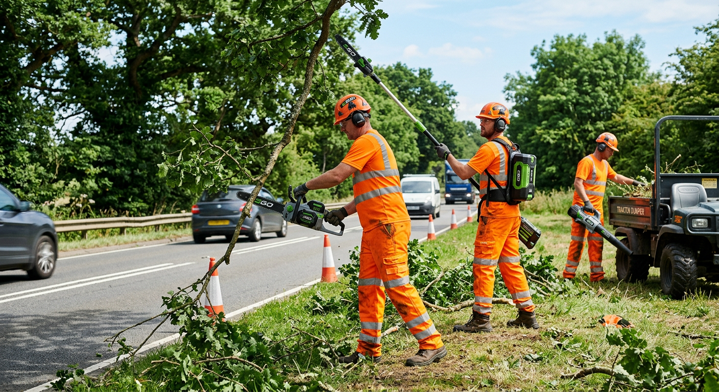 Verkehrssicherheitsarbeiten im Grünbereich